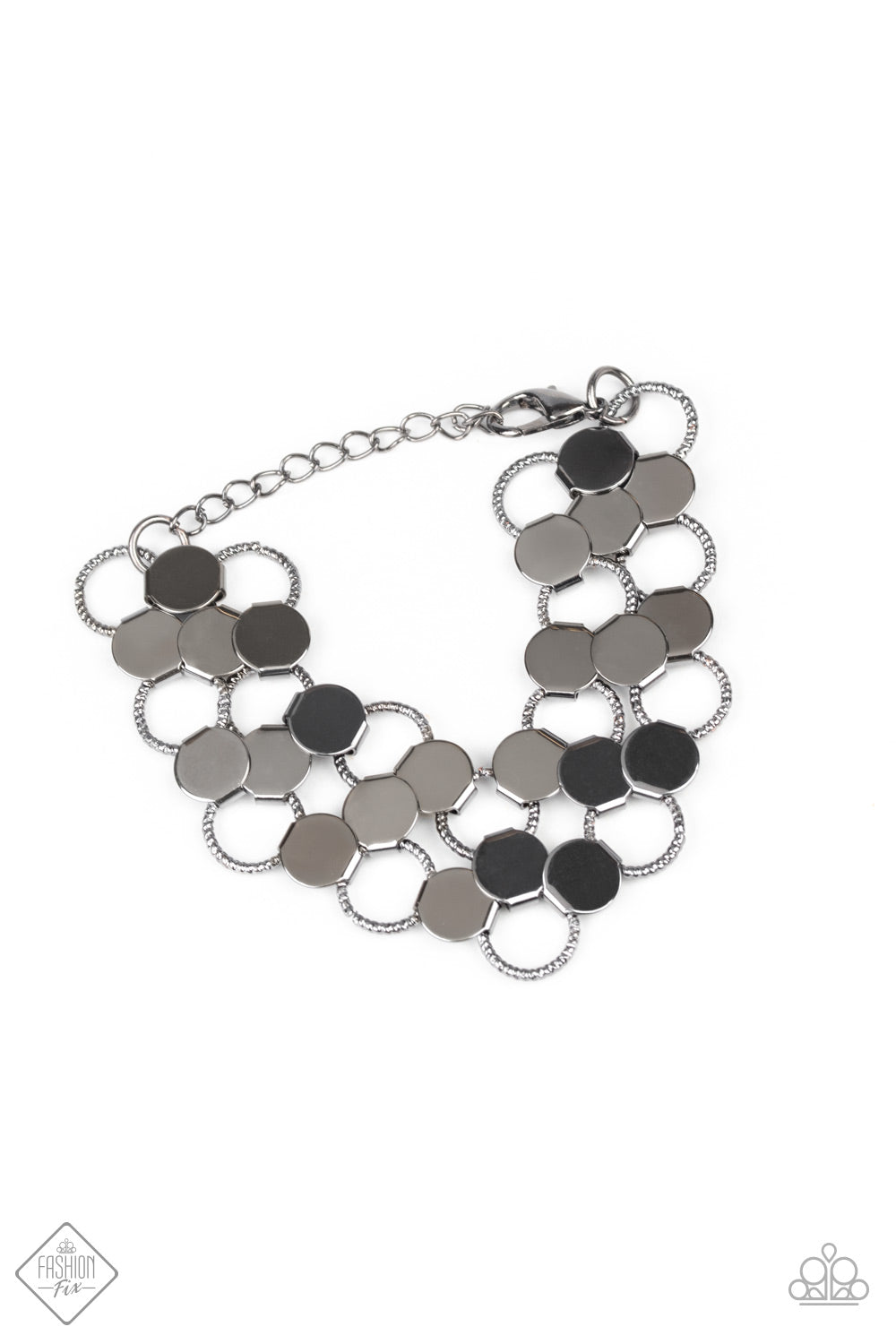 Cast a Wider Net Gunmetal Bracelet - Paparazzi Accessories