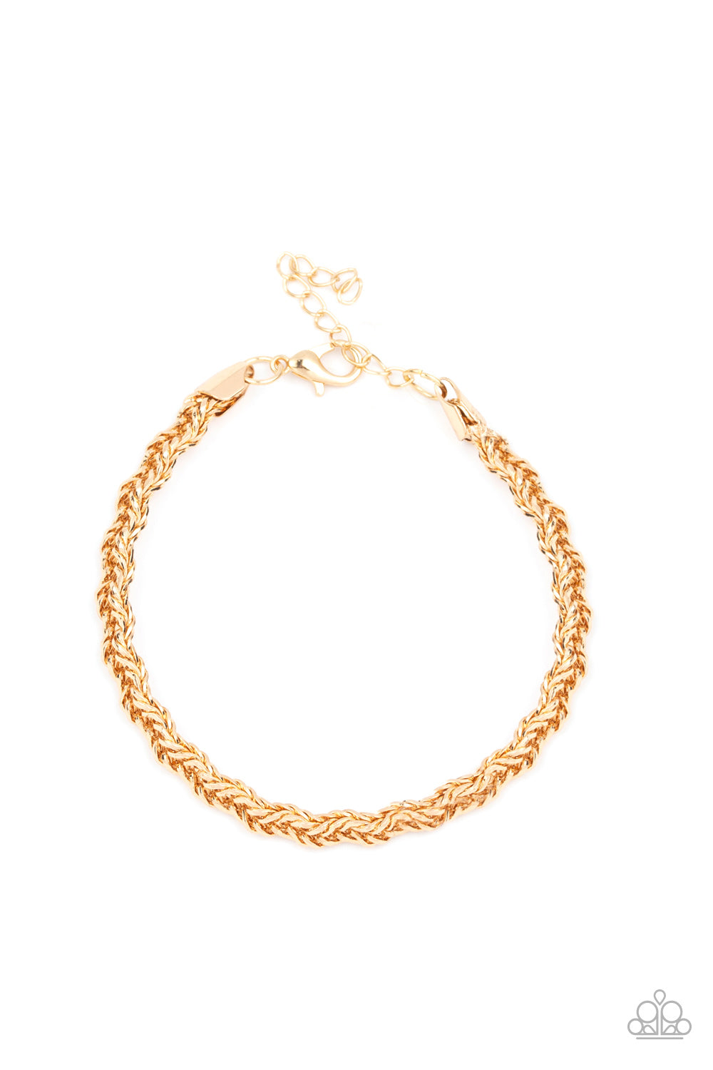 Fighting Chance Gold Urban Bracelet - Paparazzi Accessories