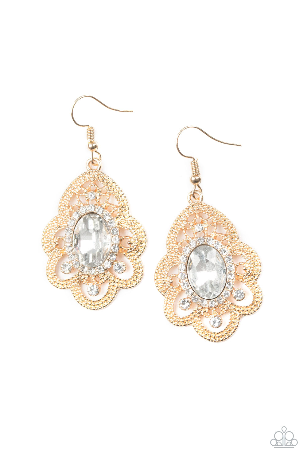 Reign Supreme Gold Earring - Paparazzi Accessories