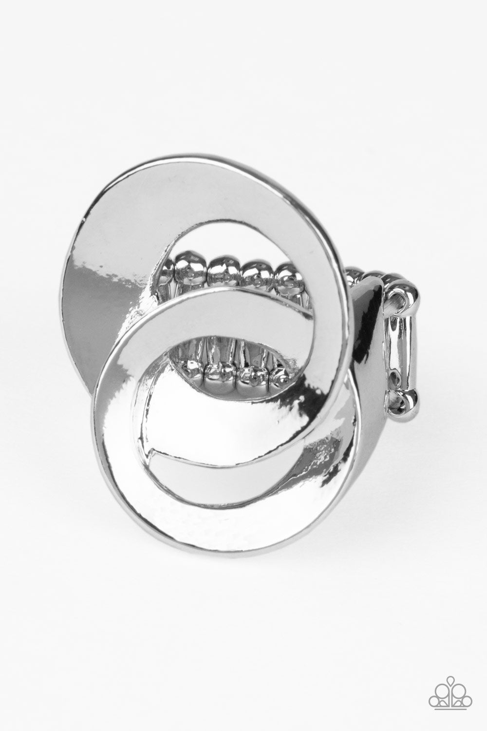 Pro Top Spin Silver Ring - Paparazzi Accessories