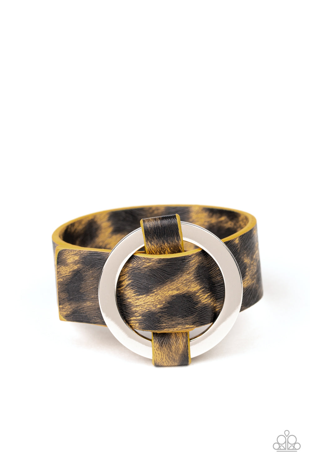 Jungle Cat Couture Yellow Wrap Bracelet - Paparazzi Accessories