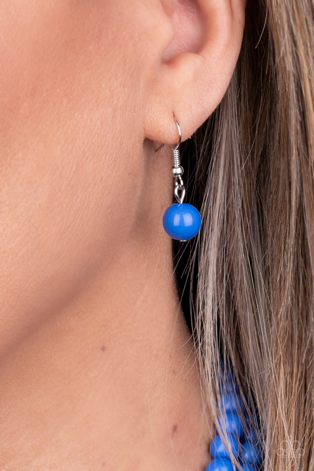 Beach Bauble Blue Necklace - Paparazzi Accessories