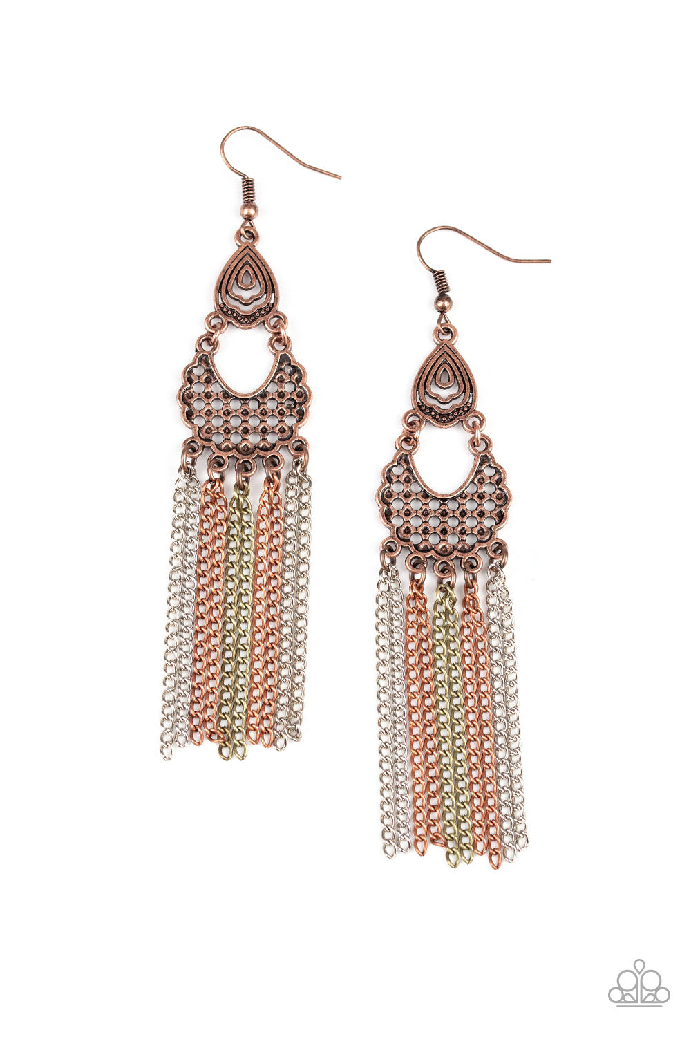 Insane Chain Multi Earring - Paparazzi Accessories