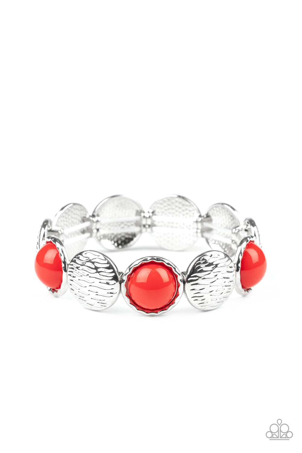 Boardwalk Boho Red Bracelet - Paparazzi Accessories