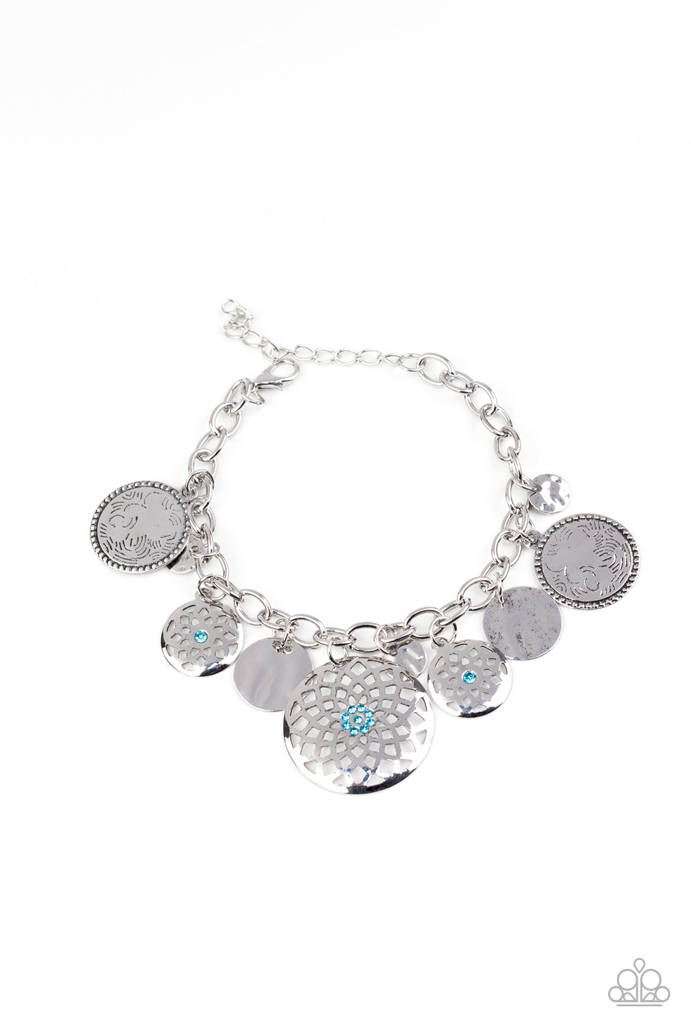 Trinket Tranquility Blue Bracelet - Paparazzi Accessories