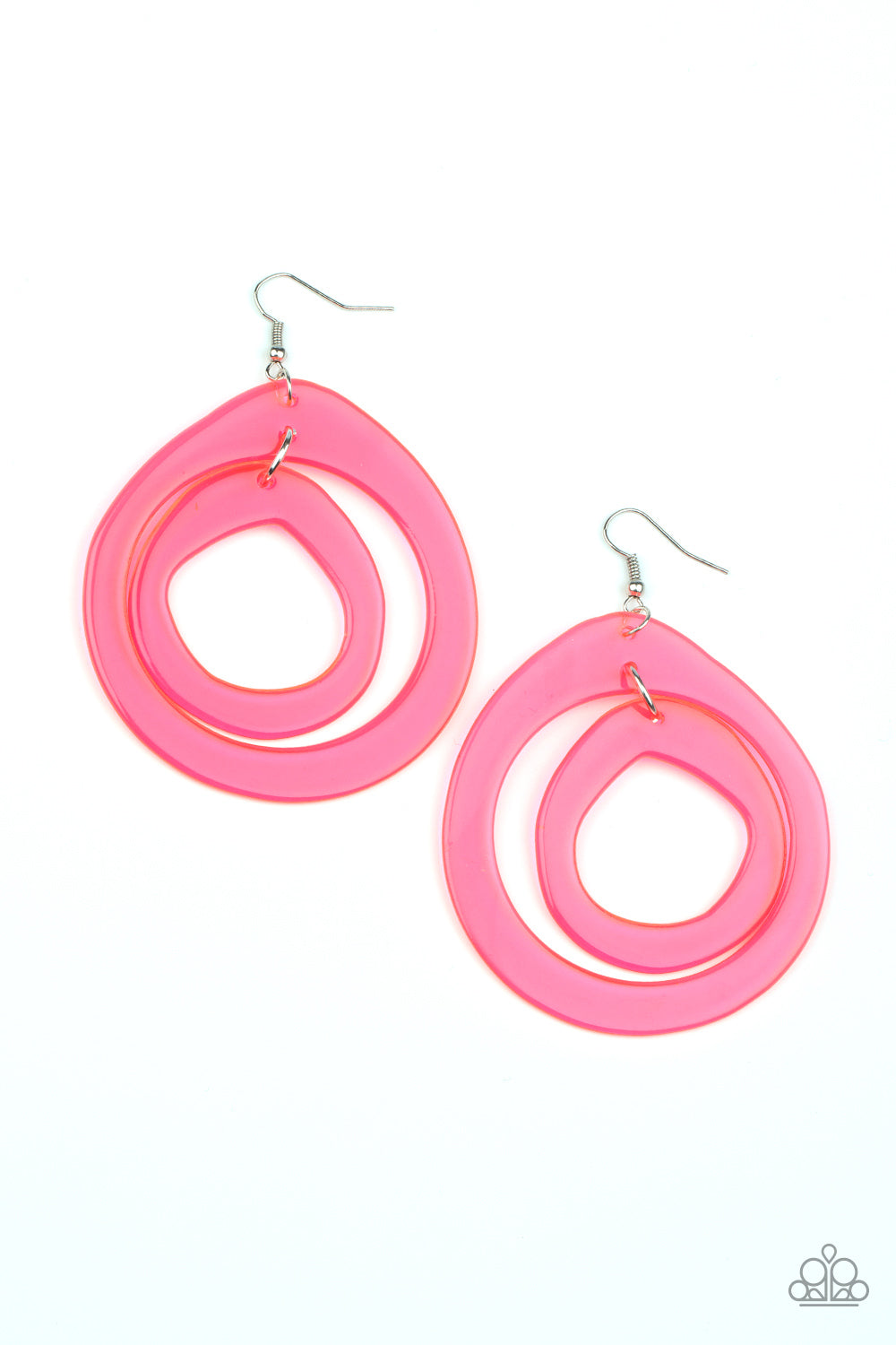Show Your True NEONS Pink Earring - Paparazzi Accessories