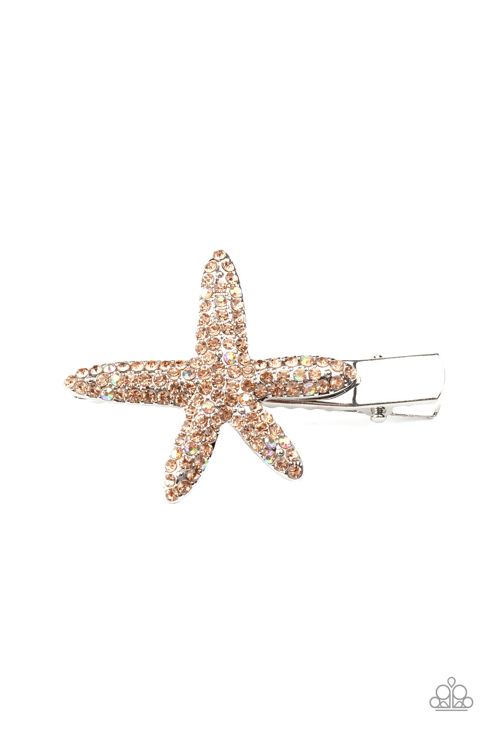 Wish On a STARFISH Orange Hair Clip - Paparazzi Accessories