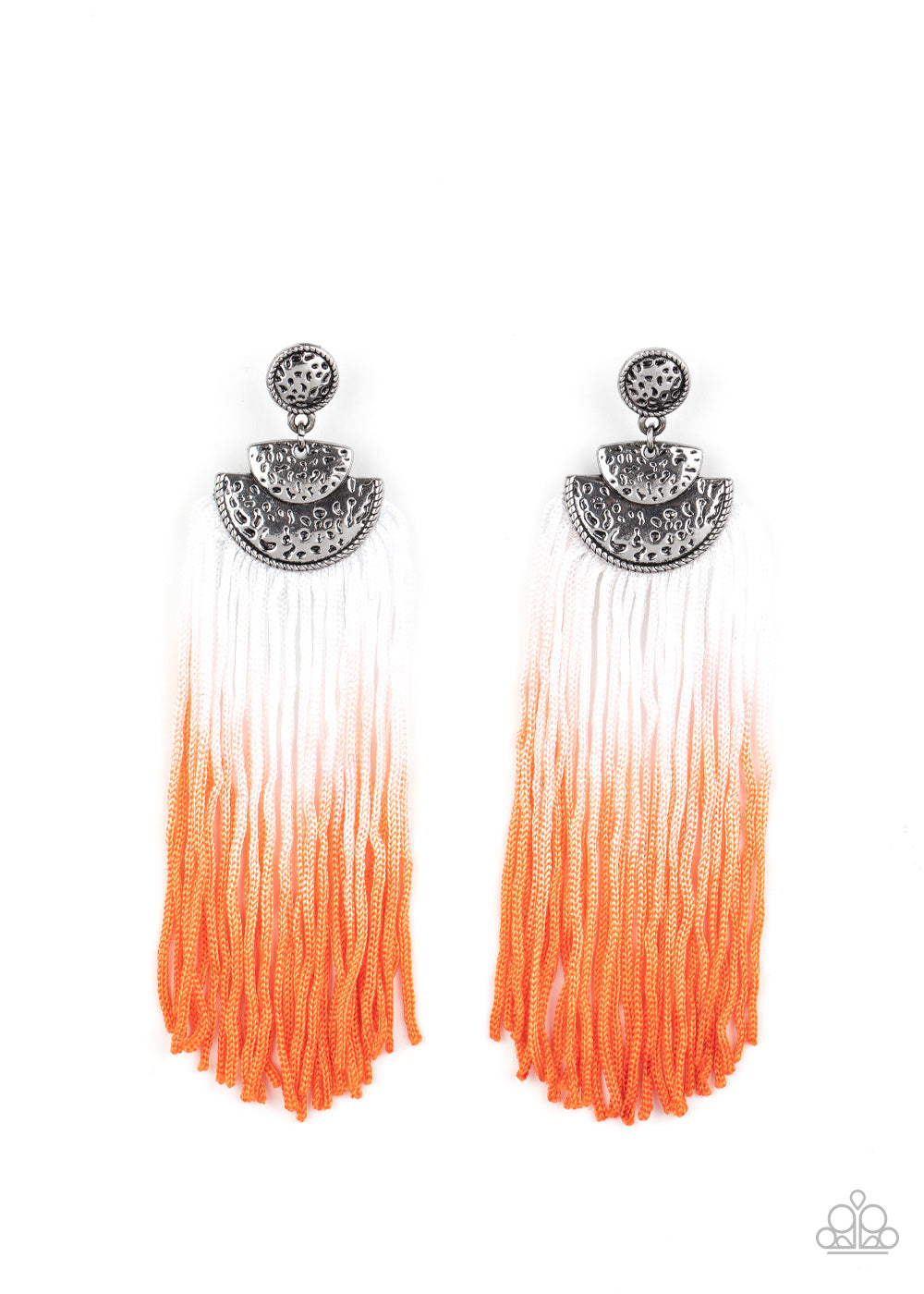 DIP It Up Orange Earring - Paparazzi Accessories