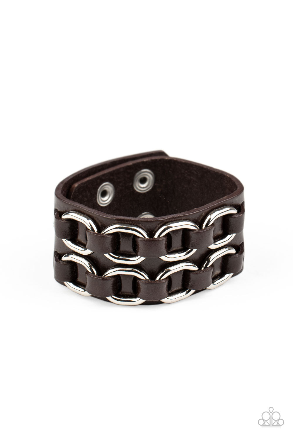 Throttle It Out Brown Urban Wrap Bracelet - Paparazzi Accessories