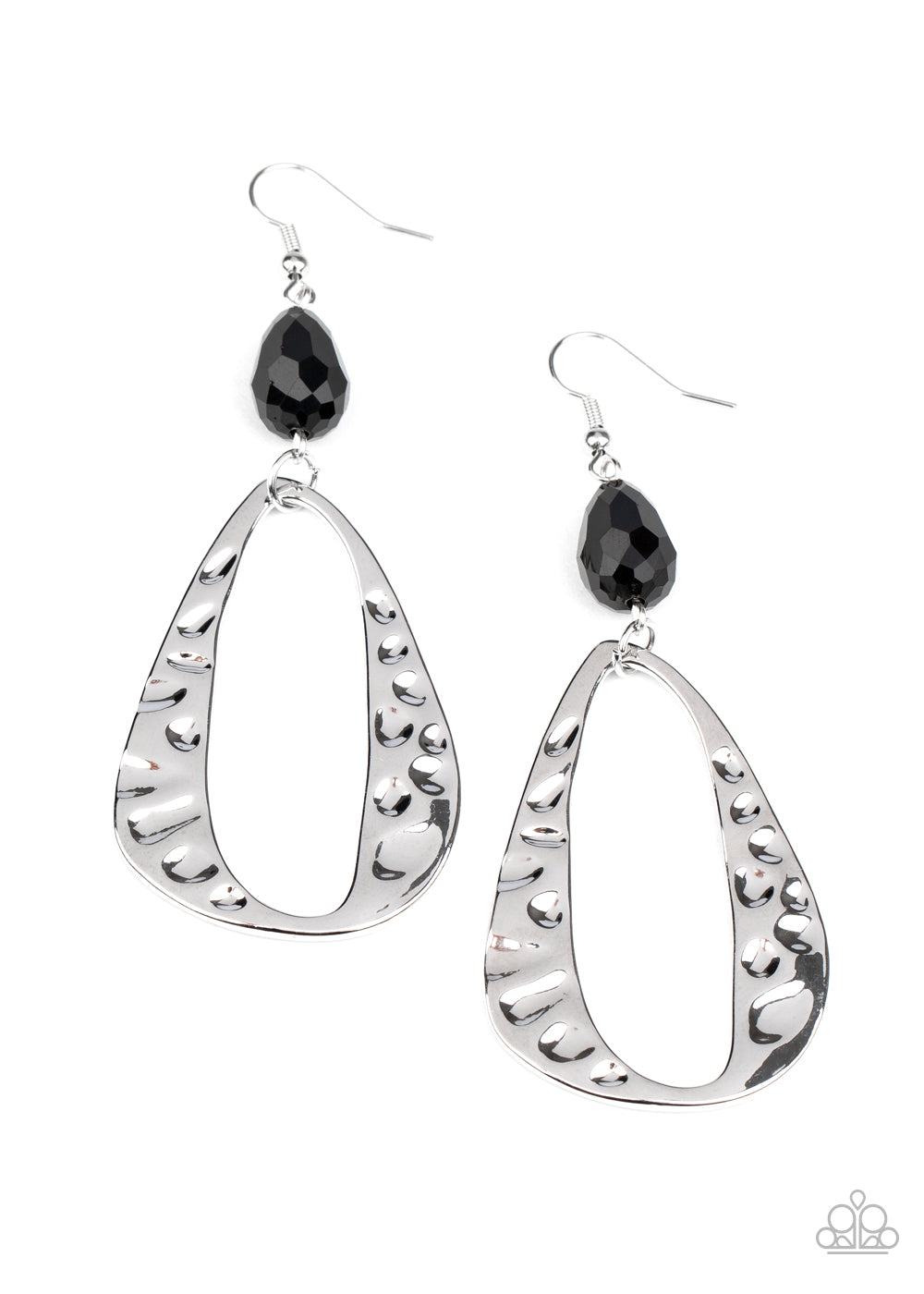 Enhanced Elegance Black Earring - Paparazzi Accessories