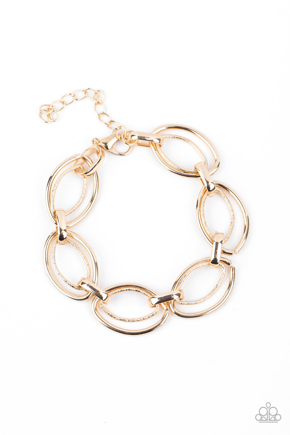 Simplistic Shimmer Gold Bracelet - Paparazzi Accessories