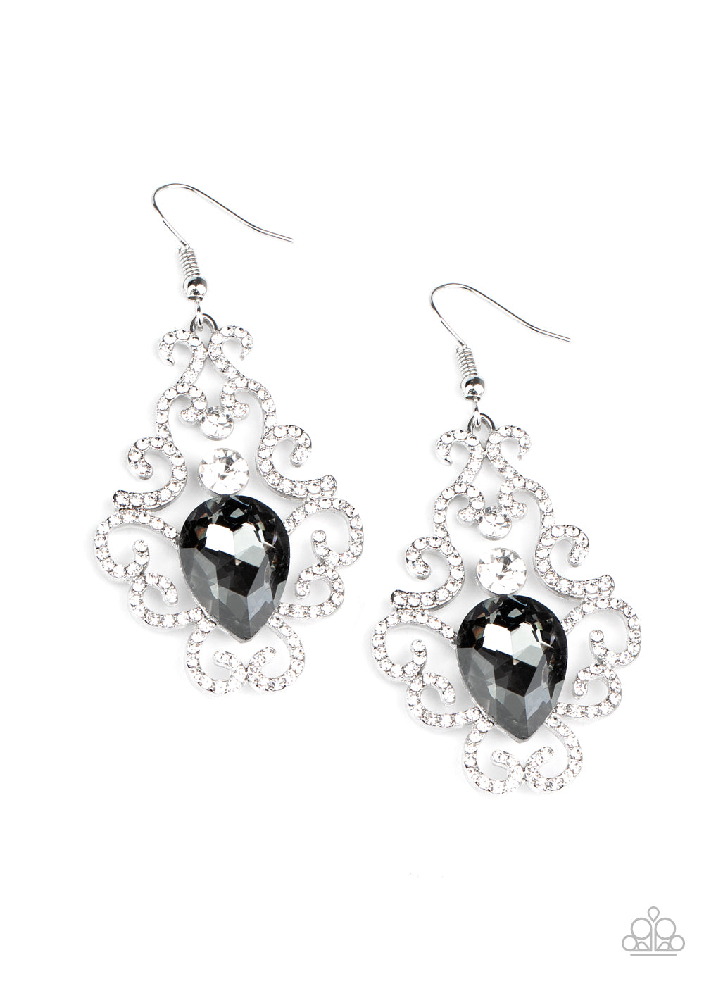 Happily Ever AFTERGLOW Silver Earring - Paparazzi Accessories