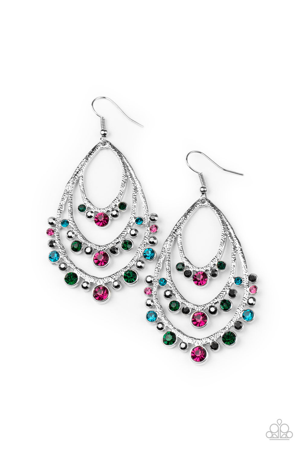Break Out In TIERS Multi Earring - Paparazzi Accessories