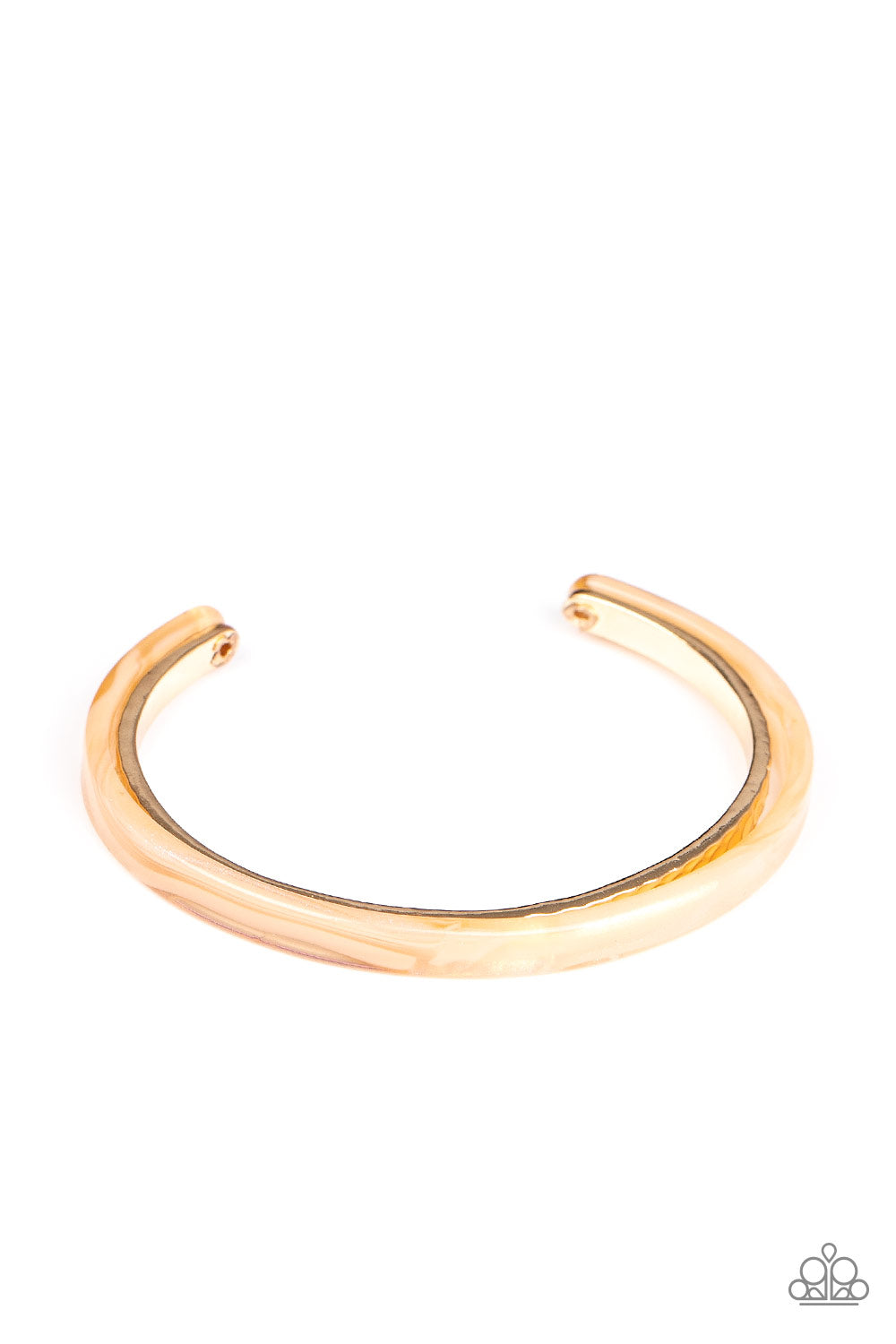 HAUTE On The Trail Gold Cuff Bracelet - Paparazzi Accessories
