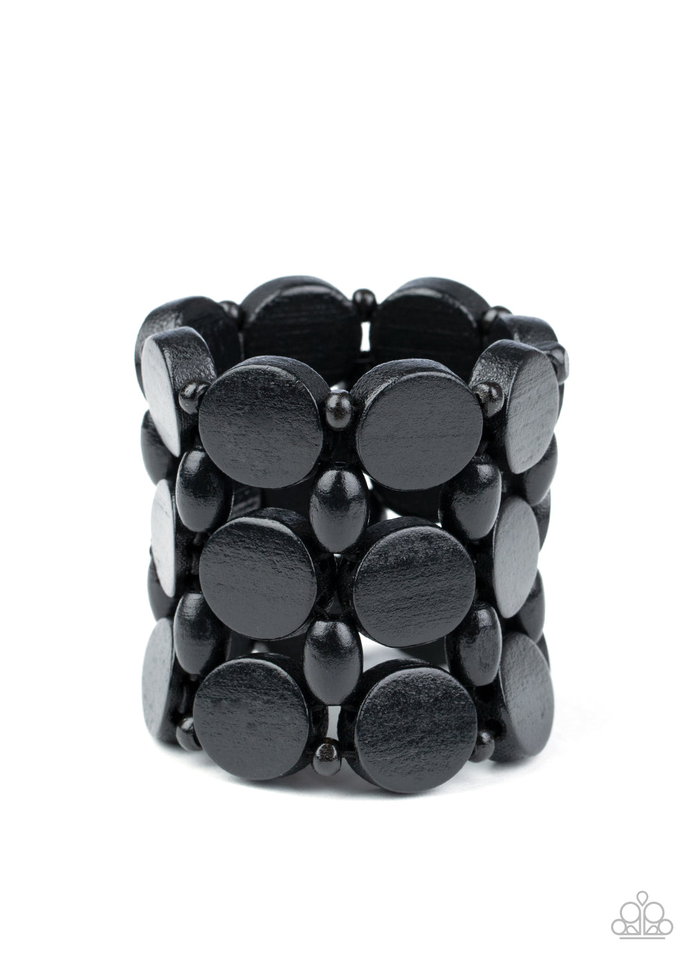 Cruising Coronado Black Wooden Bracelet - Paparazzi Accessories