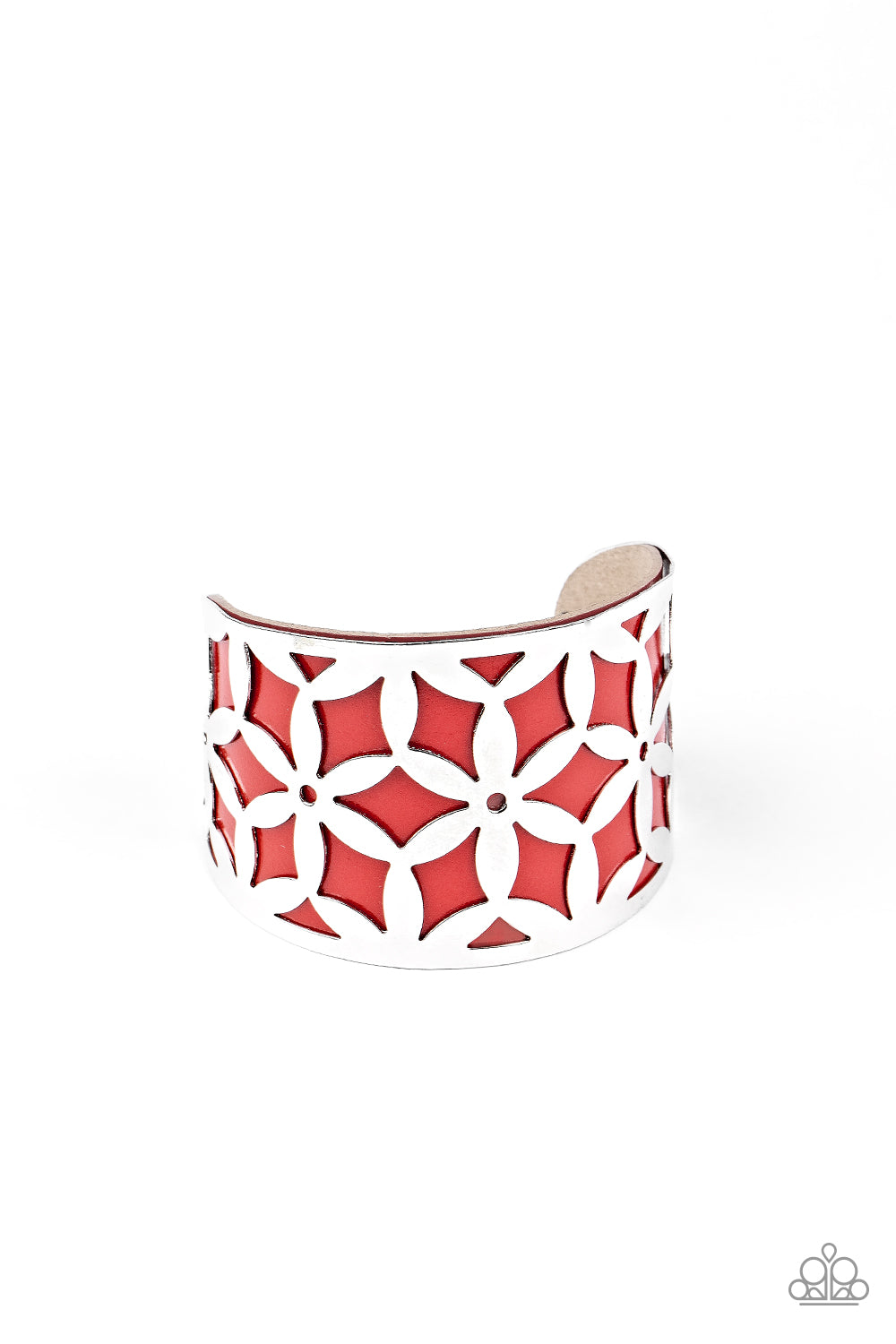 Garden Fiesta Red Cuff Bracelet - Paparazzi Accessories