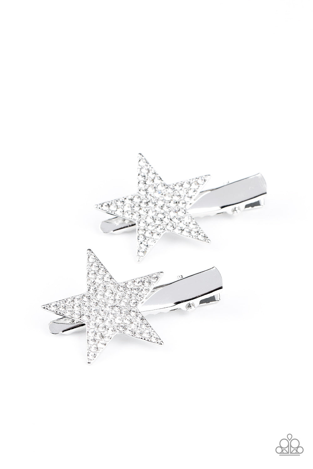Give Me a Head-STARt White Hair Clip - Paparazzi Accessories