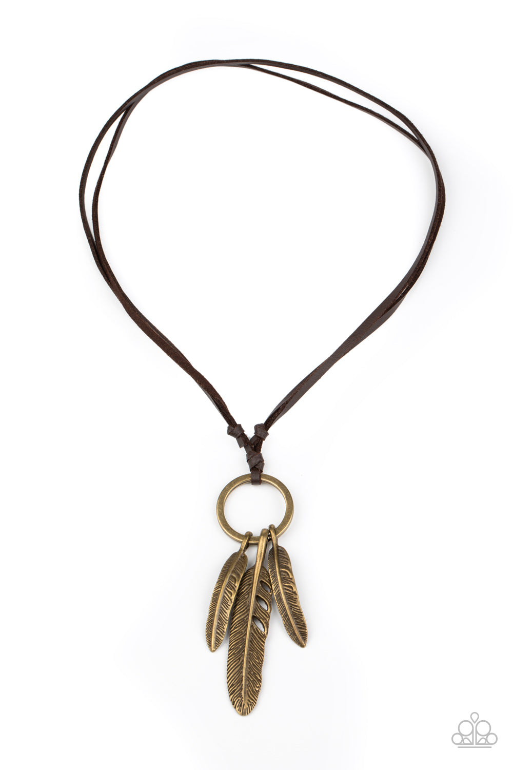 Bird Watcher Brown Urban Necklace - Paparazzi Accessories