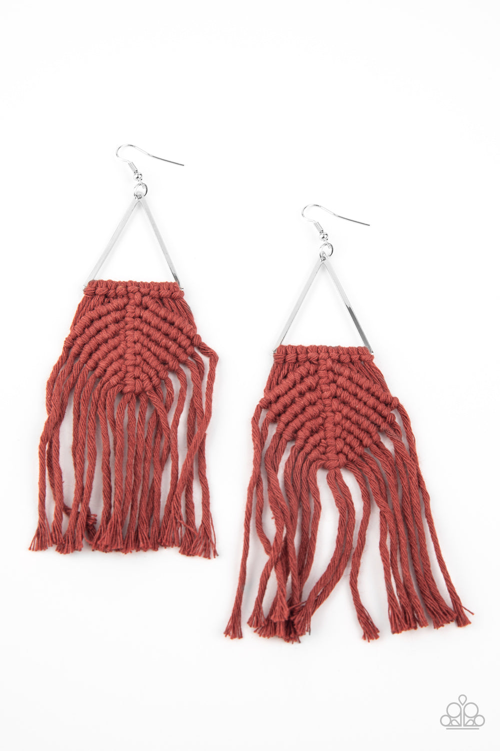 Macrame Jungle Brown Earring - Paparazzi Accessories