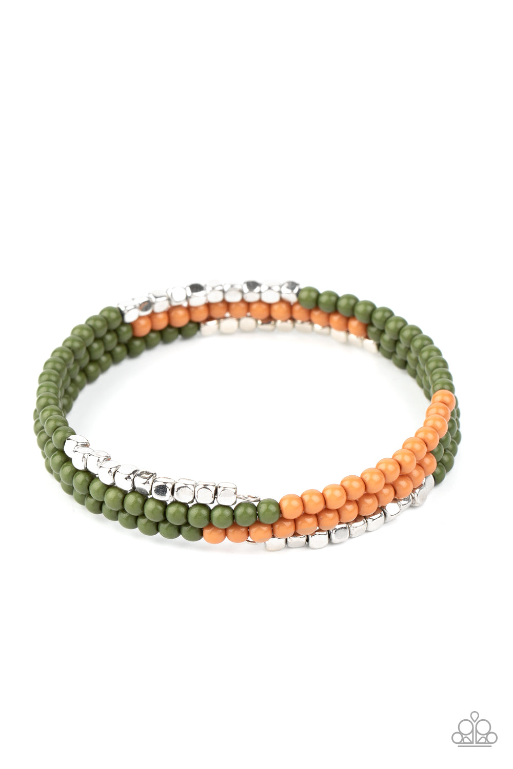 Spiral Dive Green Bracelet - Paparazzi Accessories