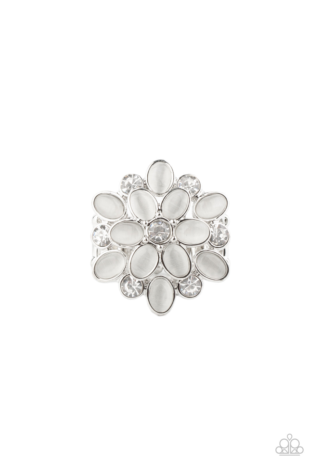 Hopes and GLEAMS White Ring - Paparazzi Accessories