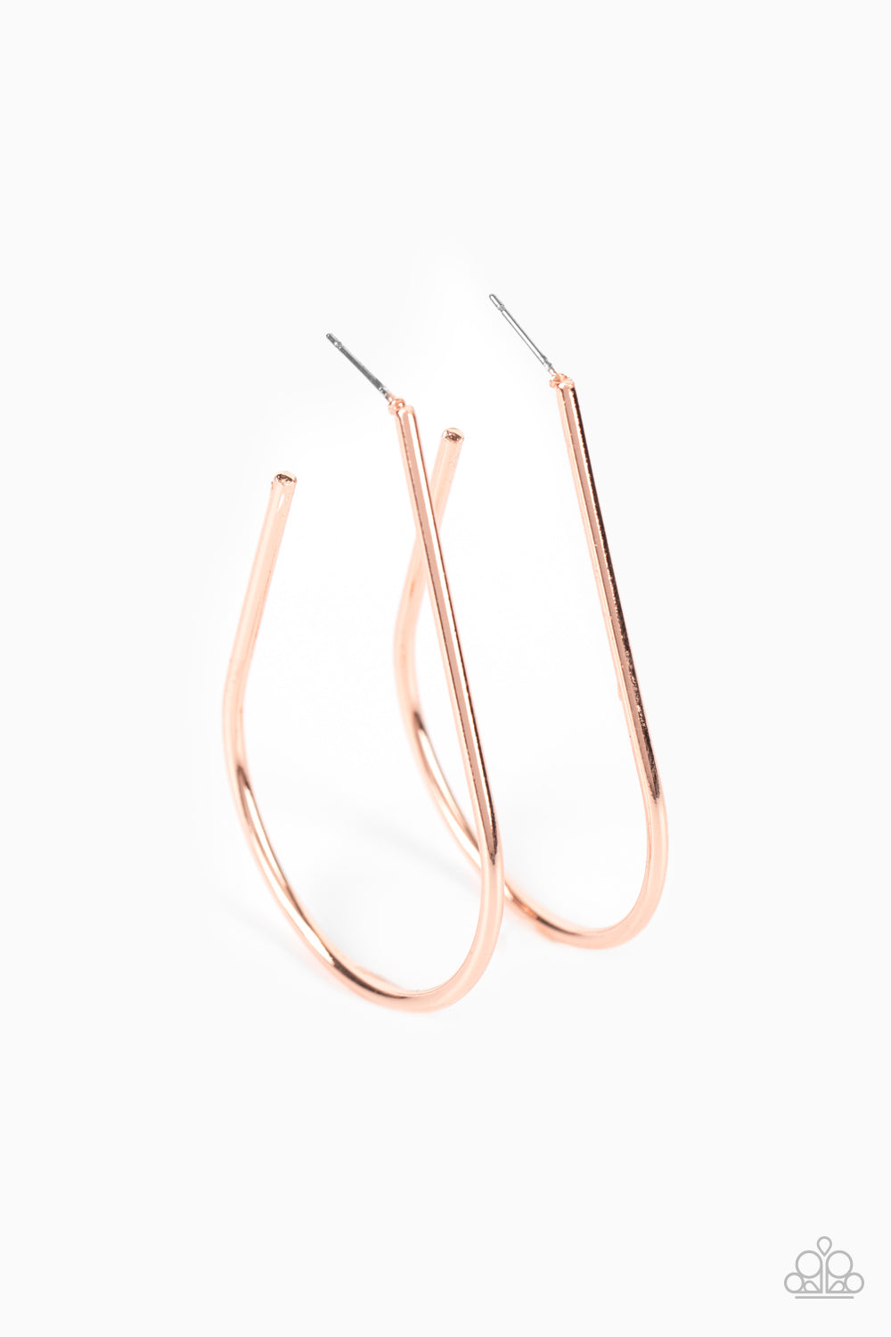 City Curves Copper Hoop Earring - Paparazzi Accessories