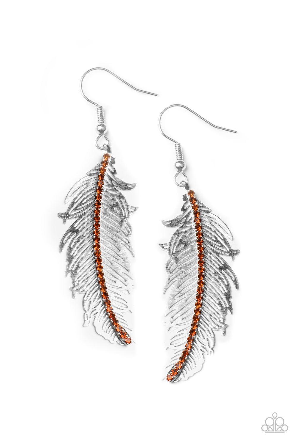 Fearless Flock Brown Earring - Paparazzi Accessories