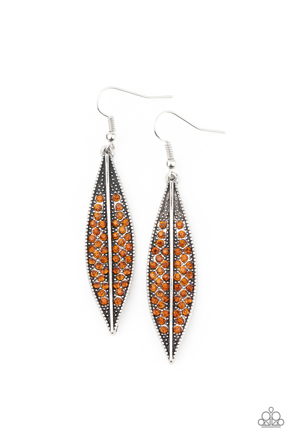 Hearty Harvest Brown Earring - Paparazzi Accessories