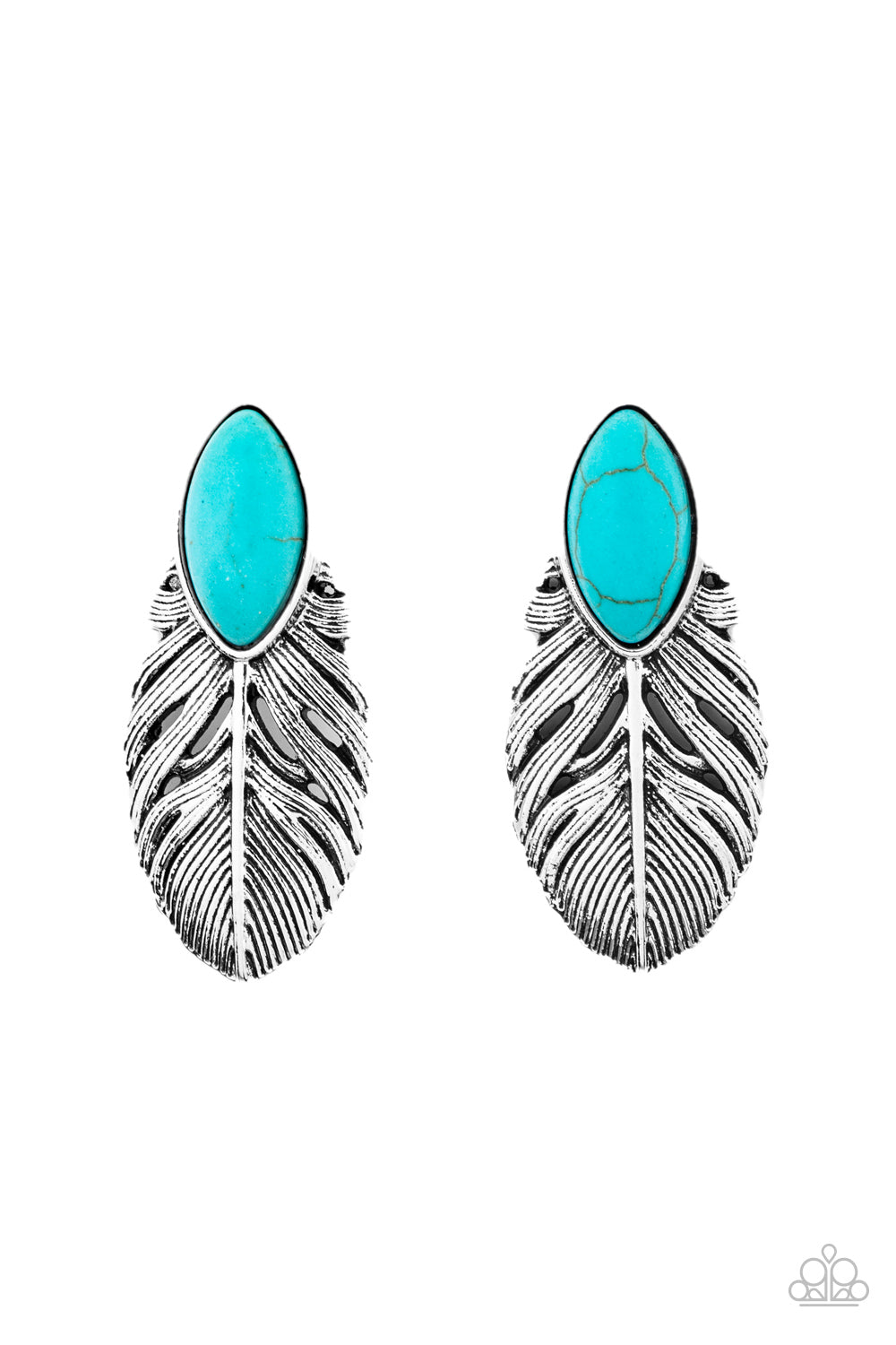 Rural Roadrunner Blue Earring - Paparazzi Accessories