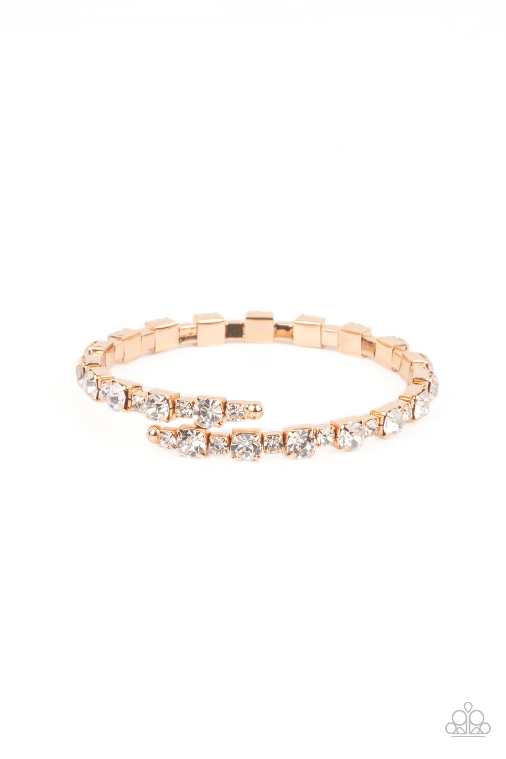 Photo Op Gold Coil Bracelet - Paparazzi Accessories