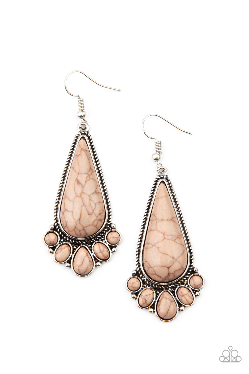 Rural Recluse Brown Earring - Paparazzi Accessories
