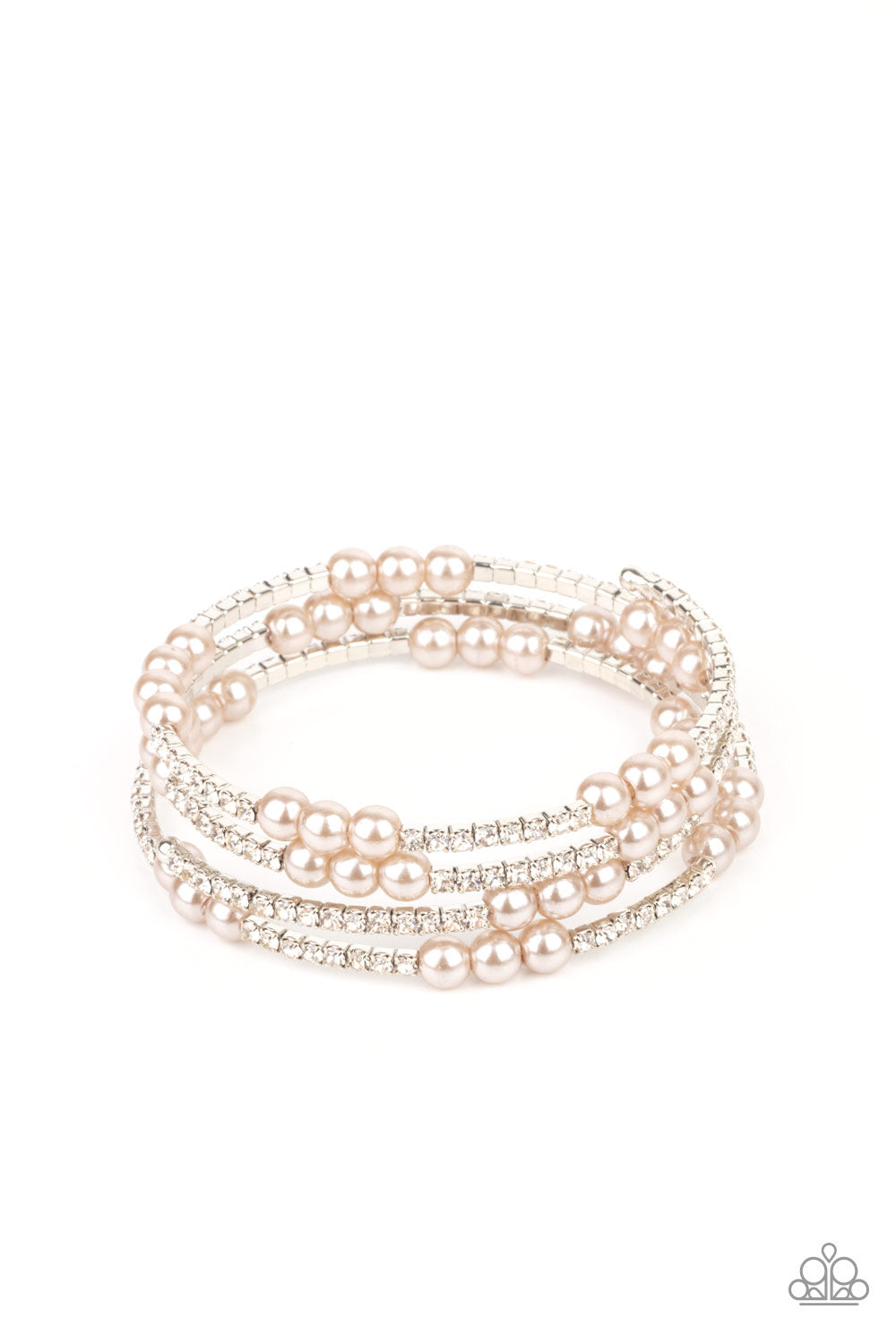 Hollywood Hospitality Brown Coil Bracelet - Paparazzi Accessories