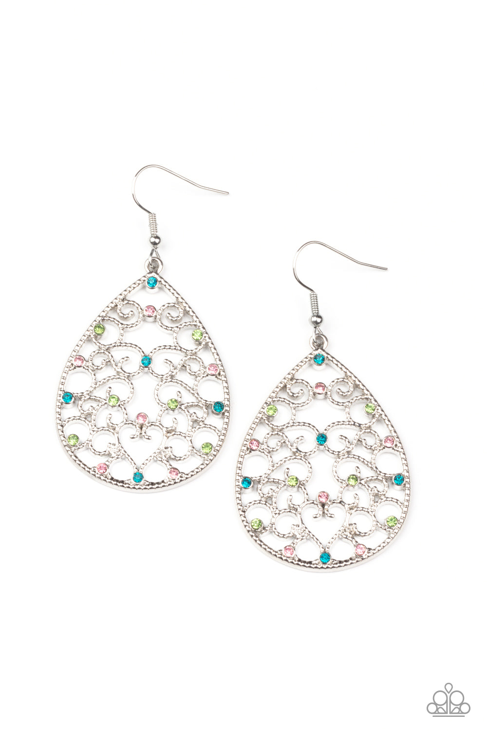 Midnight Carriage Multi Earring - Paparazzi Accessories