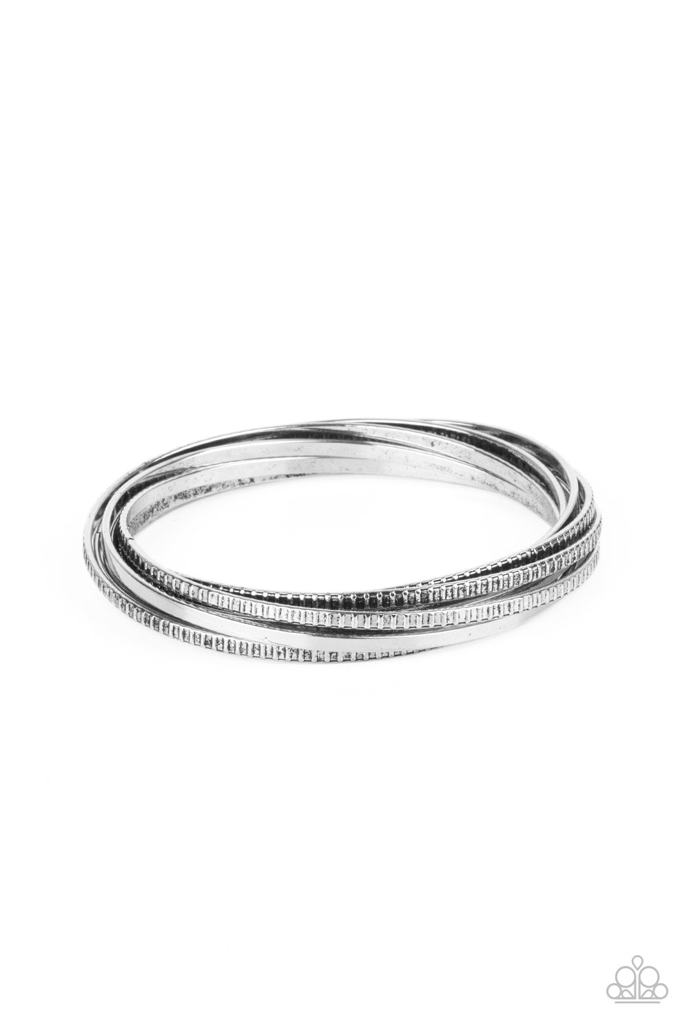 Trending in Tread Silver Bracelet - Paparazzi Accessories