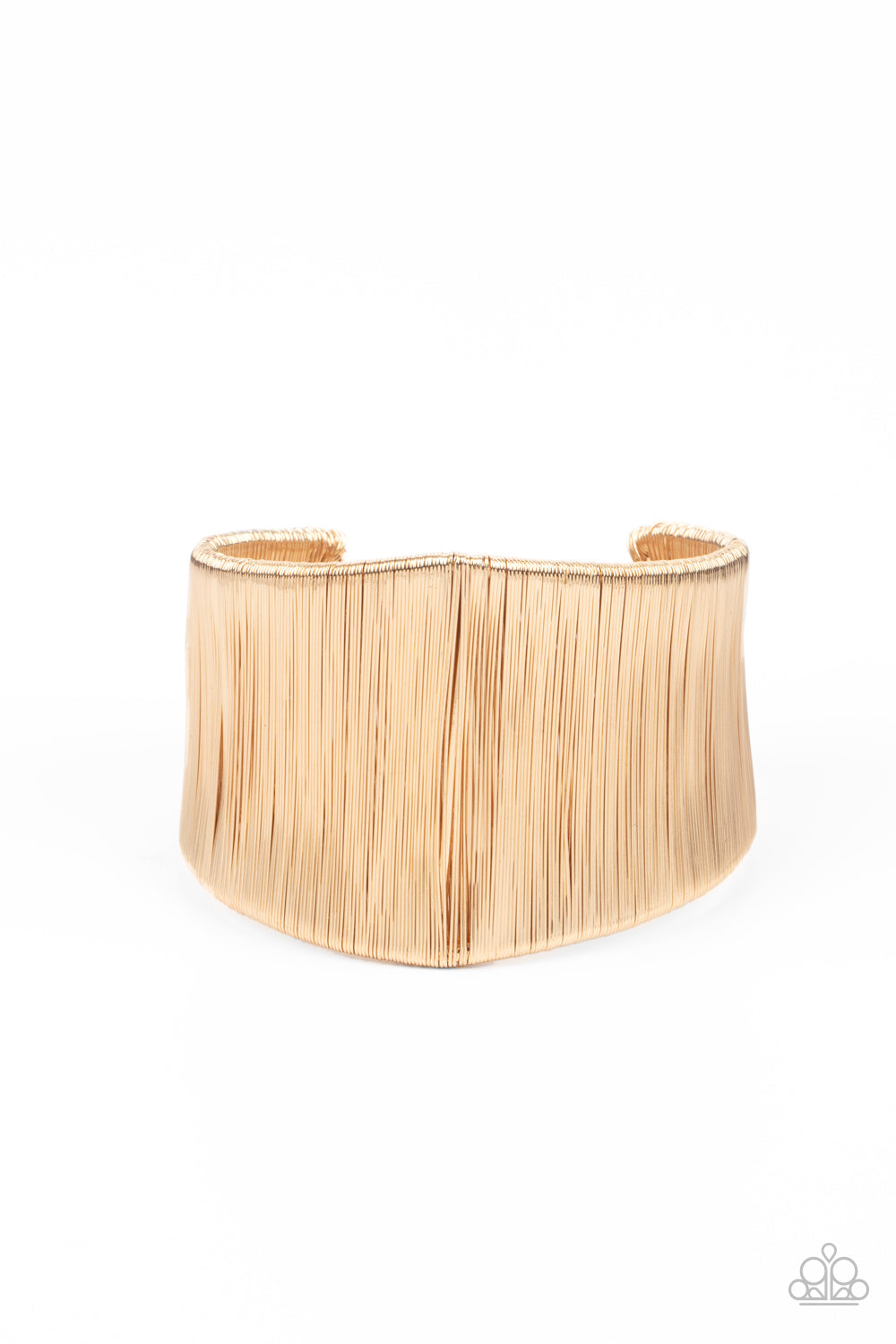 Hot Wired Wonder Gold Cuff Bracelet - Paparazzi Accessories