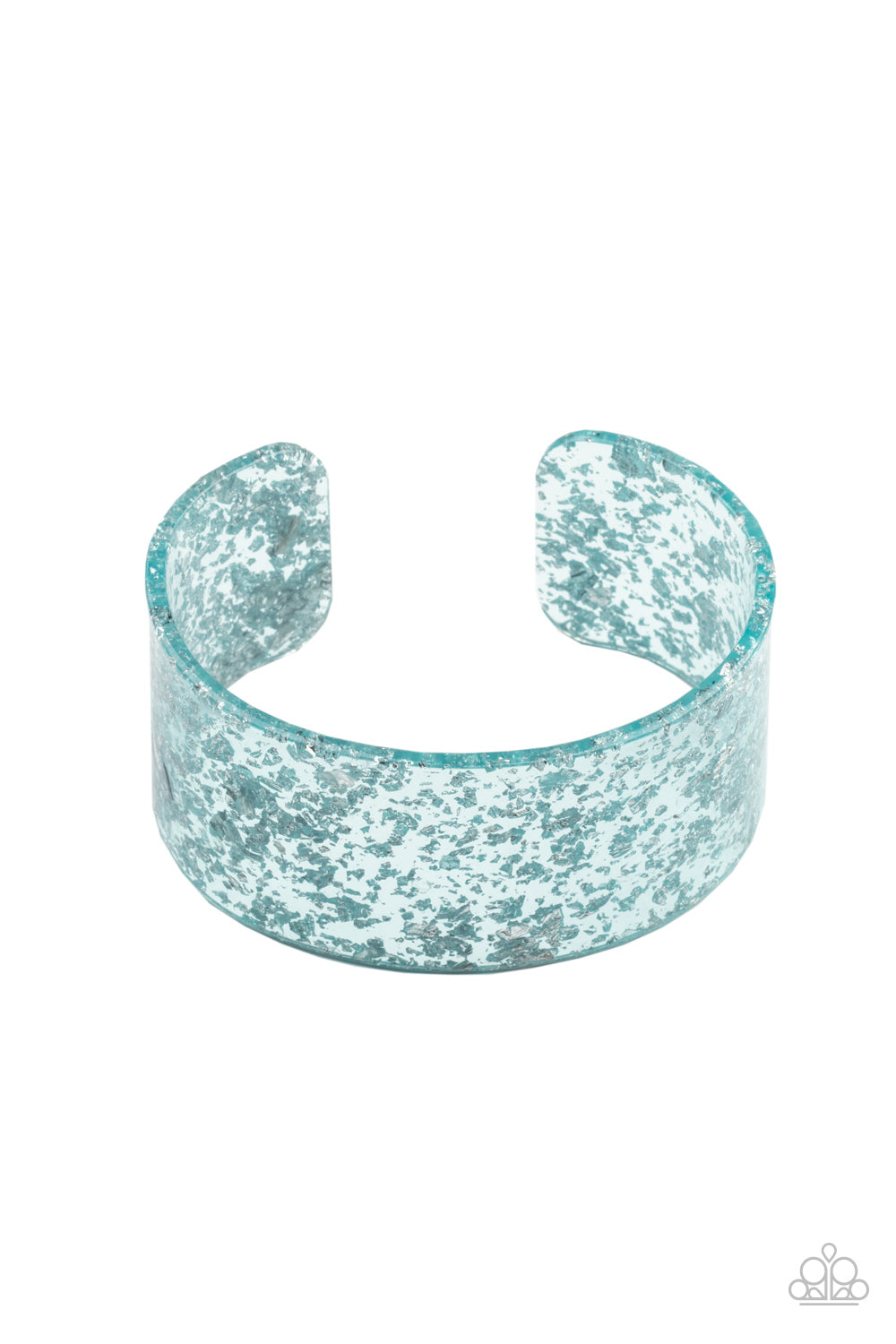 Snap, Crackle, Pop! Blue Cuff Bracelet - Paparazzi Accessories