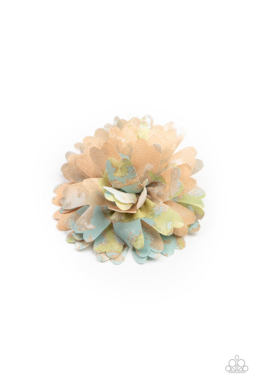 Tie Dyed Eden Orange Hair Clip - Paparazzi Accessories