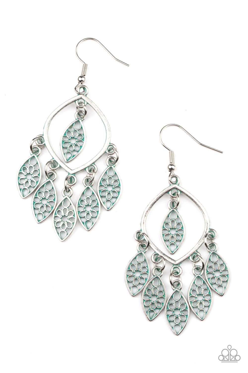 Artisan Garden Silver Earring - Paparazzi Accessories