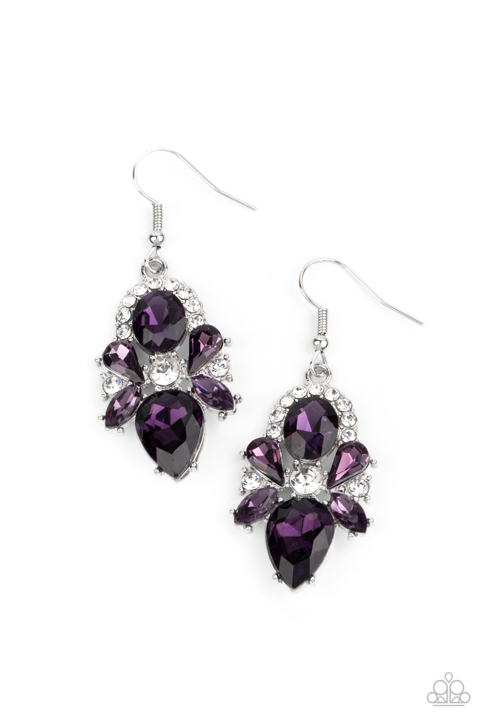 Stunning Starlet Purple Earring - Paparazzi Accessories