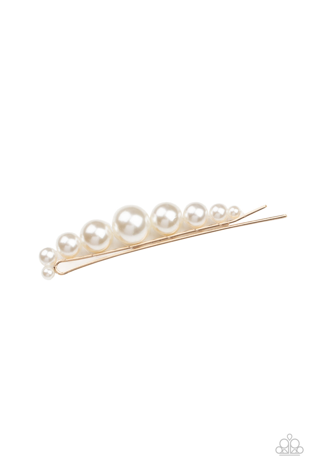 Elegantly Efficient Gold Hair Clip - Paparazzi Accessories