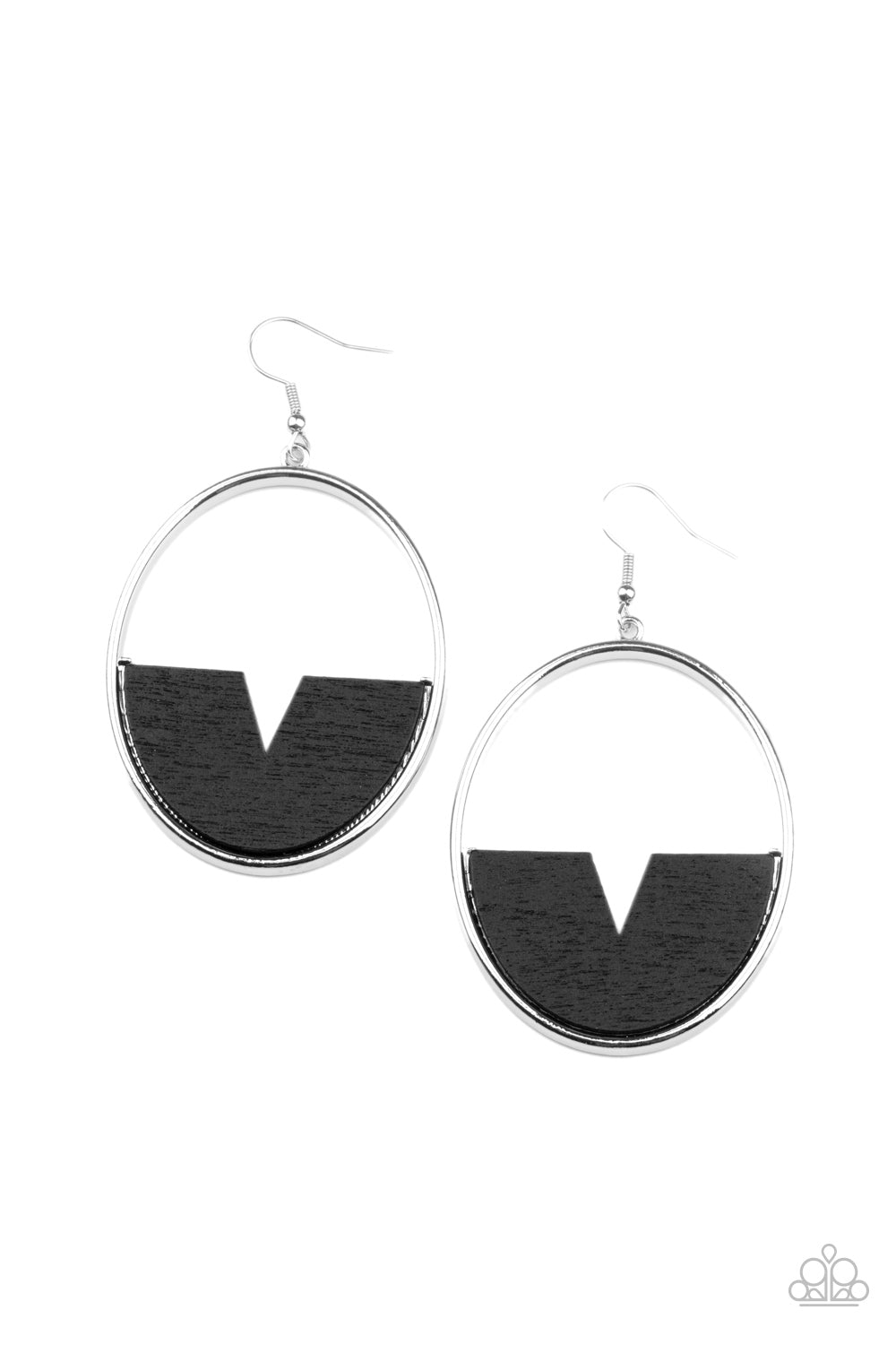 Island Breeze Black Earring - Paparazzi Accessories