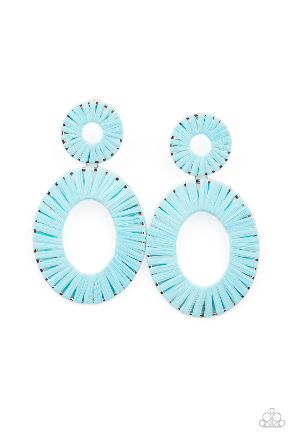 Foxy Flamenco Blue Earring - Paparazzi Accessories