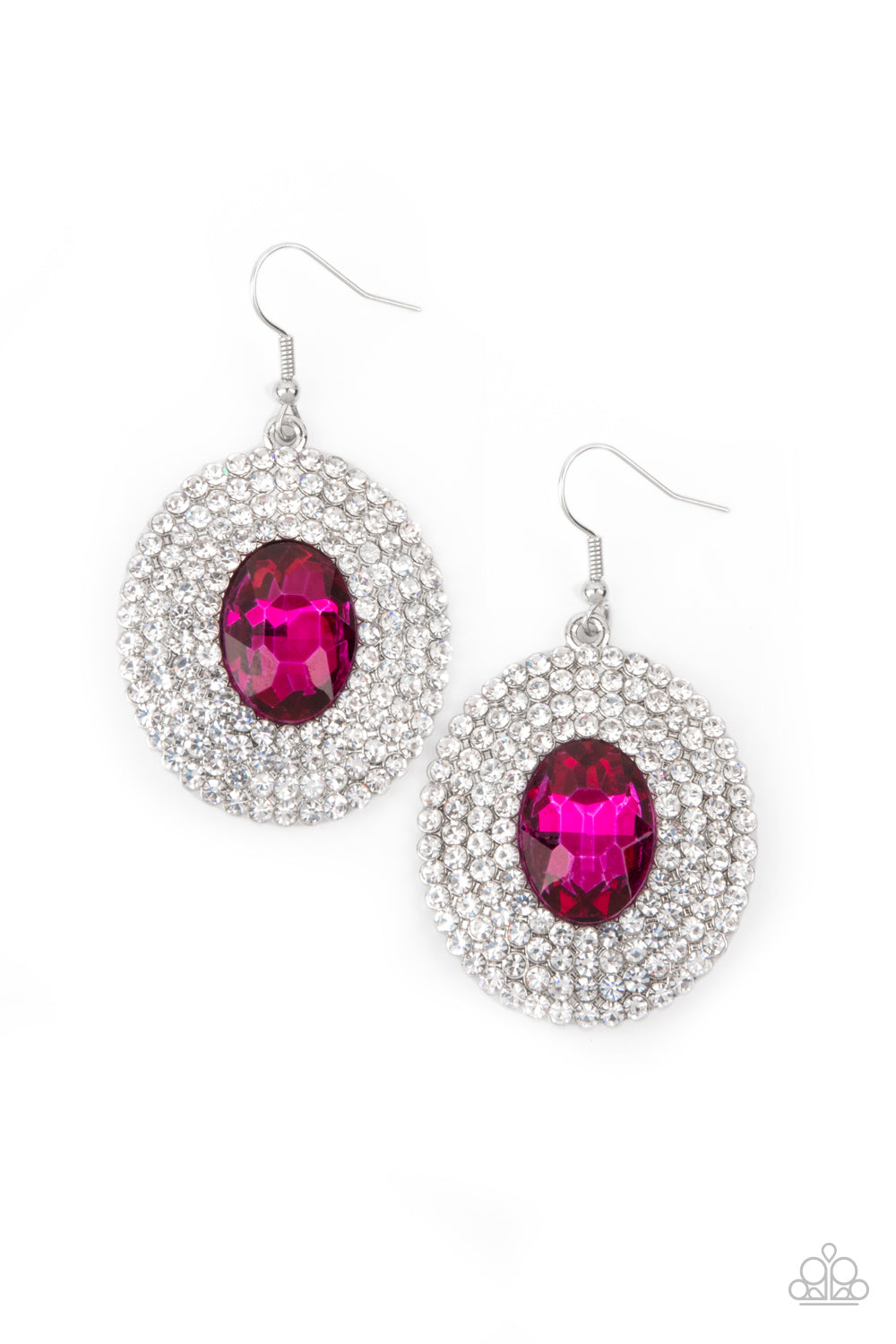 FIERCE Field Pink Earring - Paparazzi Accessories