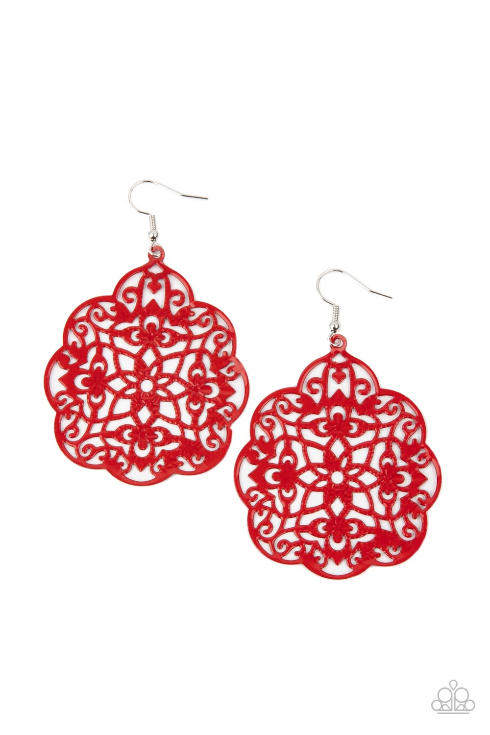 Mediterranean Eden Red Earring - Paparazzi Accessories