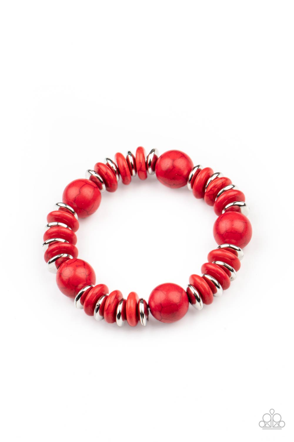Rustic Rival Red Bracelet - Paparazzi Accessories
