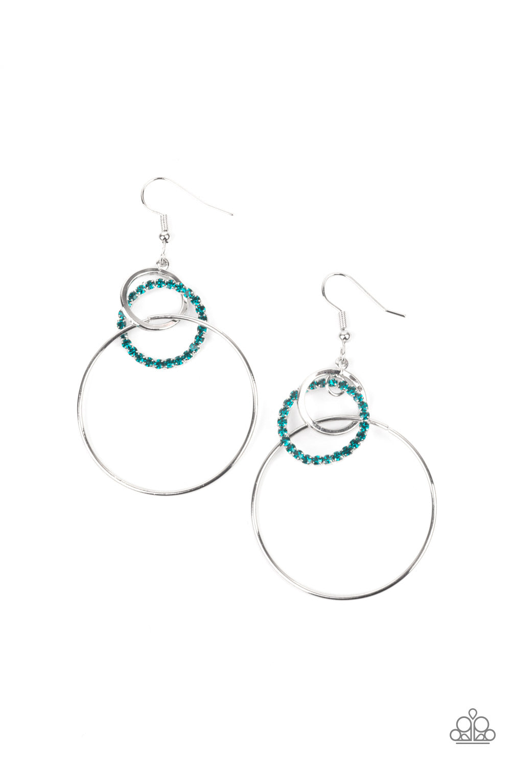 In An Orderly Fashion Blue Earring - Paparazzi Accessories