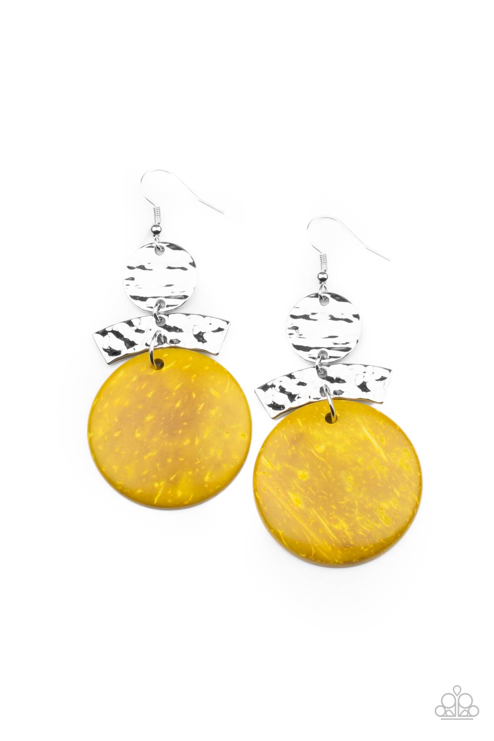 Diva Of My Domain Yellow Earring - Paparazzi Accessories