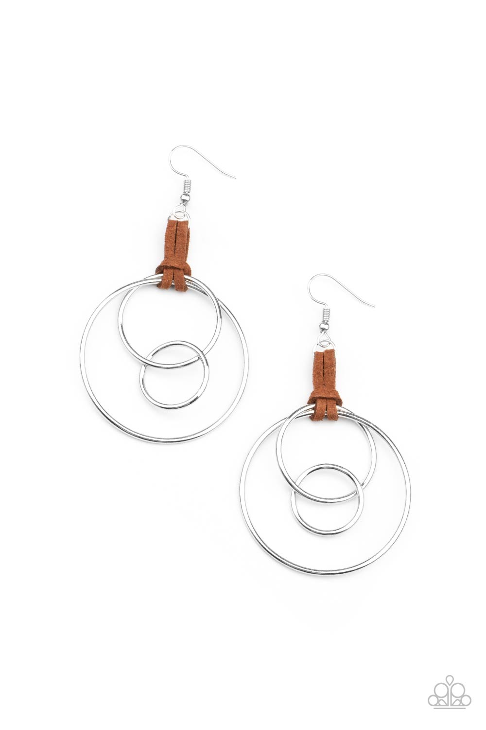 Fearless Fusion Brown Earring - Paparazzi Accessories