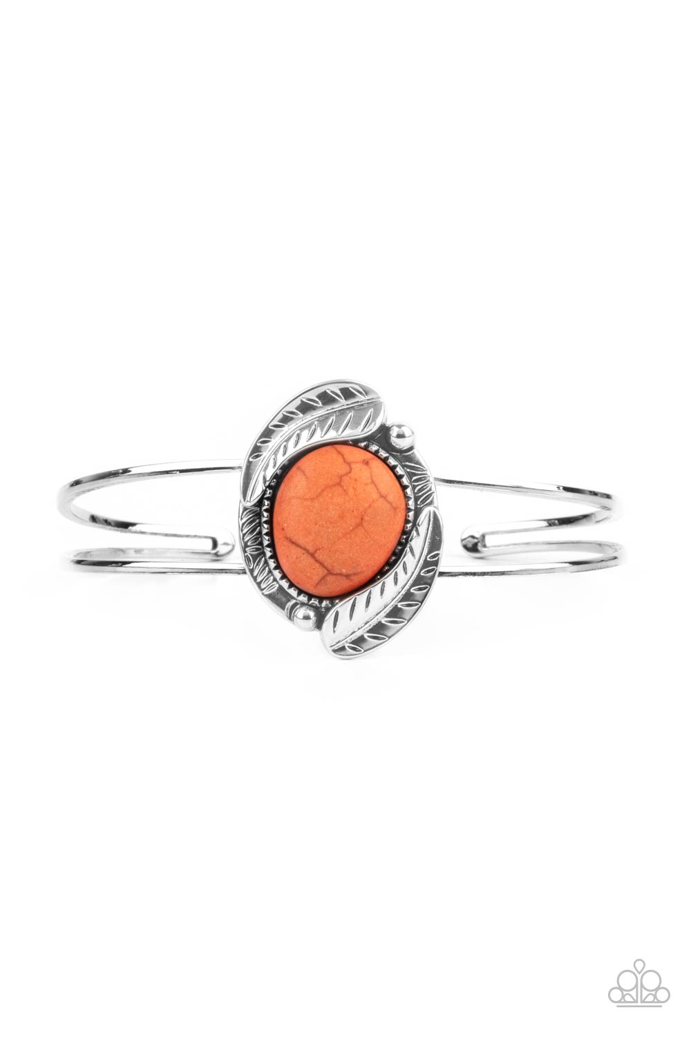 Living Off The BANDLANDS Orange Cuff Bracelet - Paparazzi Accessories