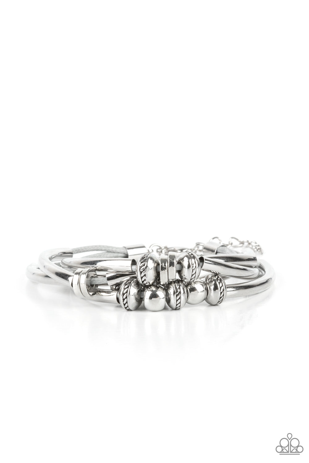 We Aim To Please Silver Bracelet - Paparazzi Accessories